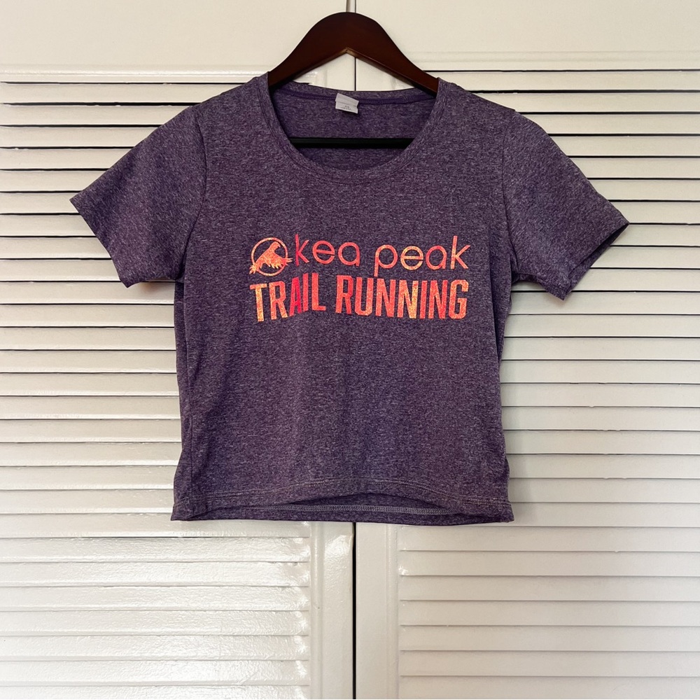 Kea Peak | Glitter Trail Running Crop Top